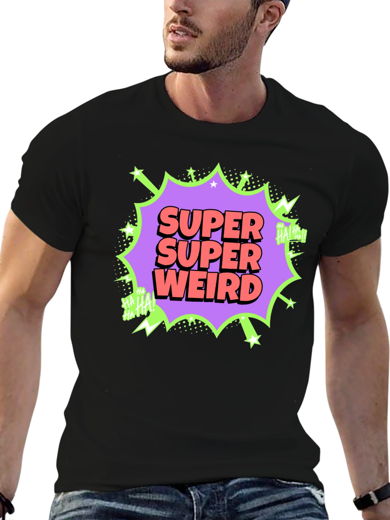 Super Weird Graphic Tee - Funny Comic Style
