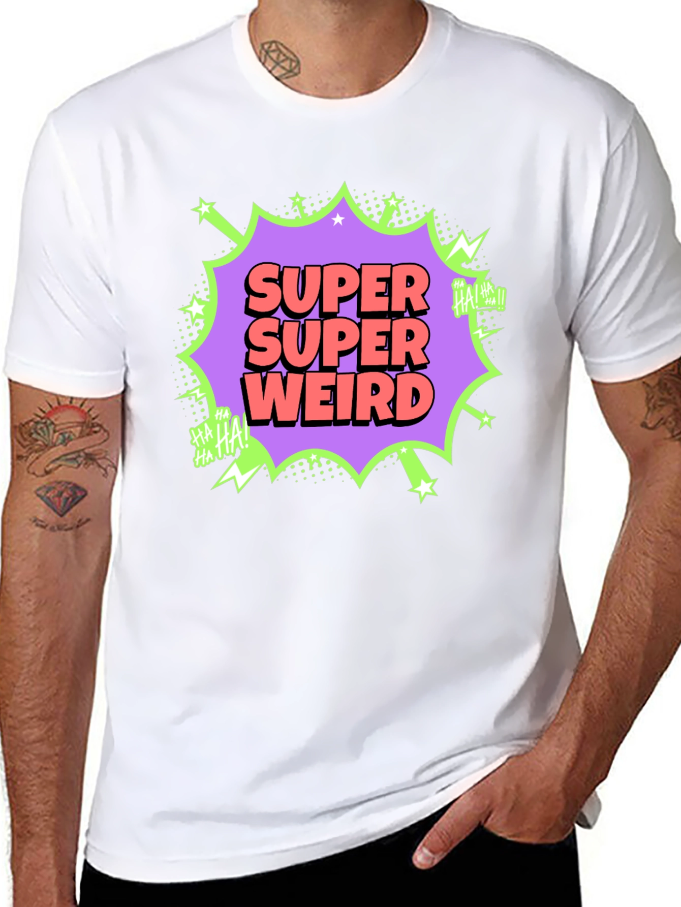 Super Weird Graphic Tee - Funny Comic Style