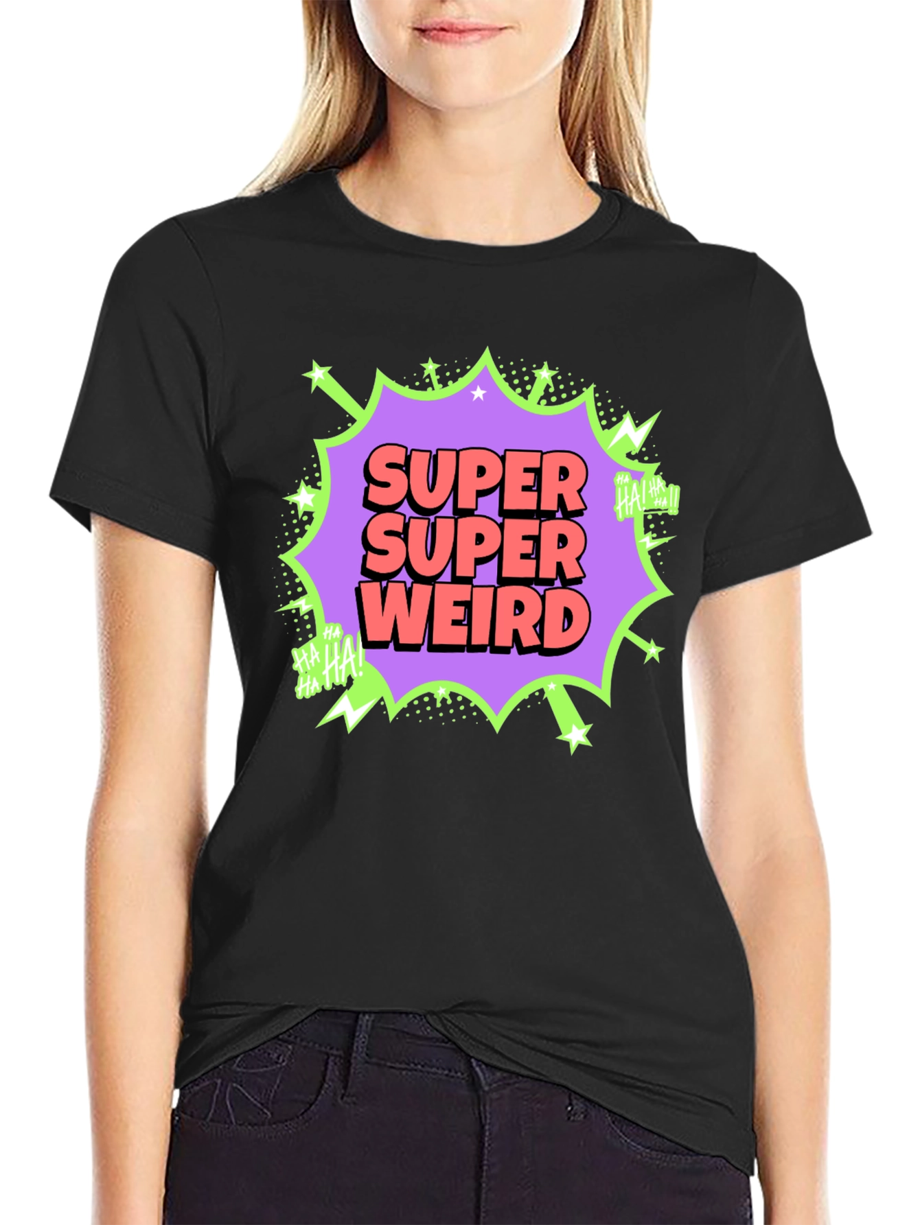 Super Weird Graphic Tee - Funny Comic Style