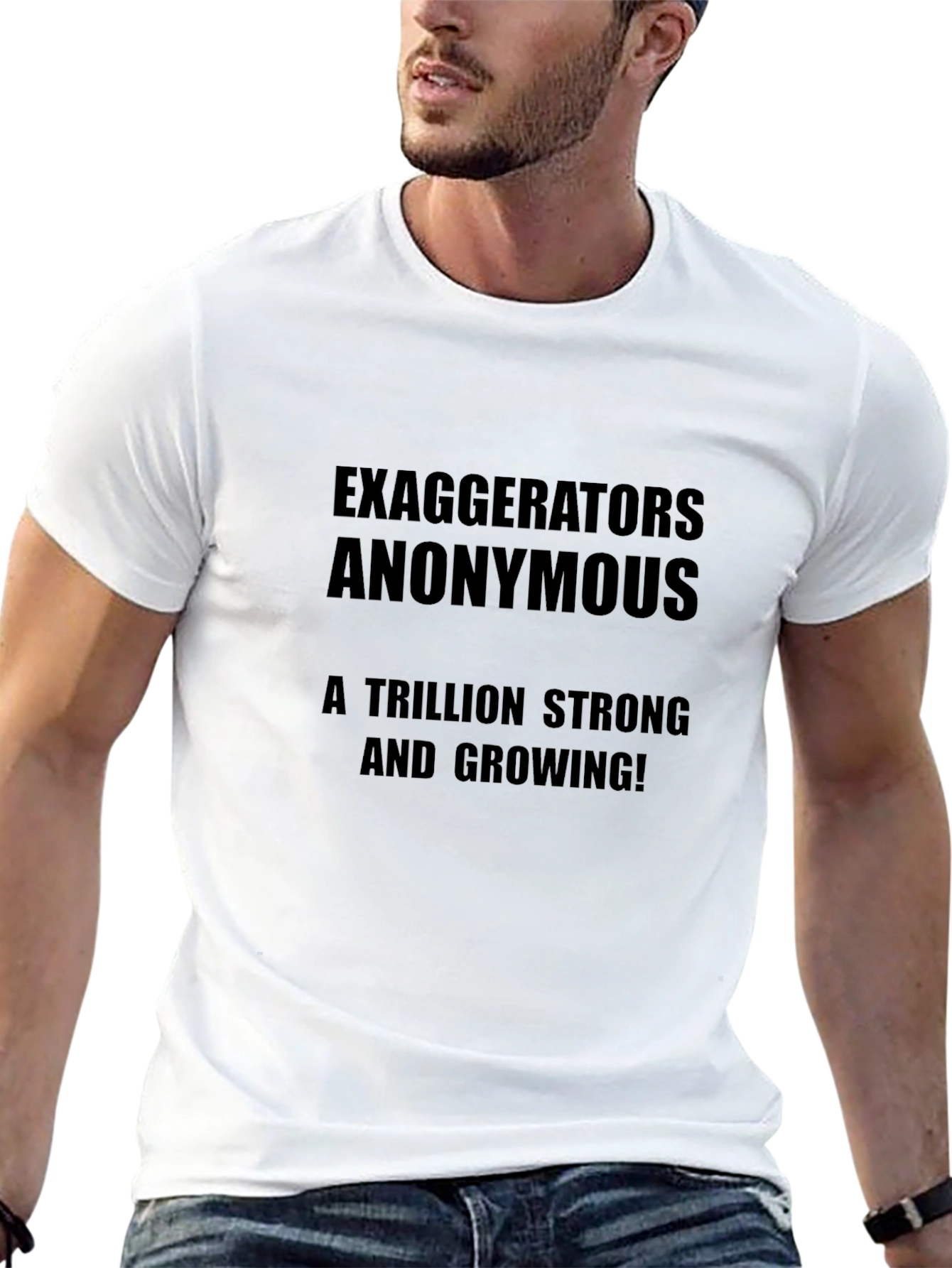 Exaggerators Anonymous Black T-Shirt - A Trillion Strong