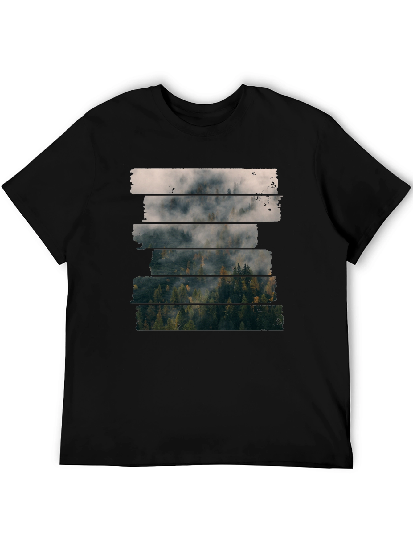 Foggy Forest T-Shirt - Nature Inspired Tee