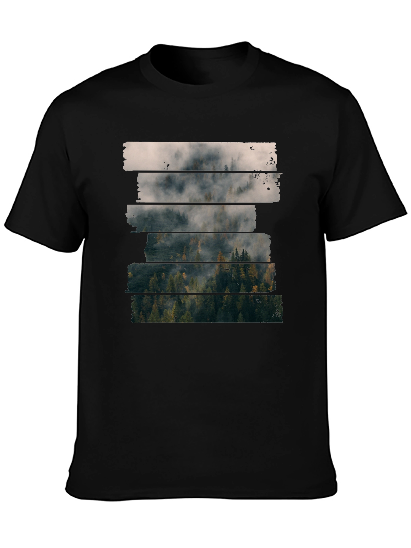 Foggy Forest T-Shirt - Nature Inspired Tee