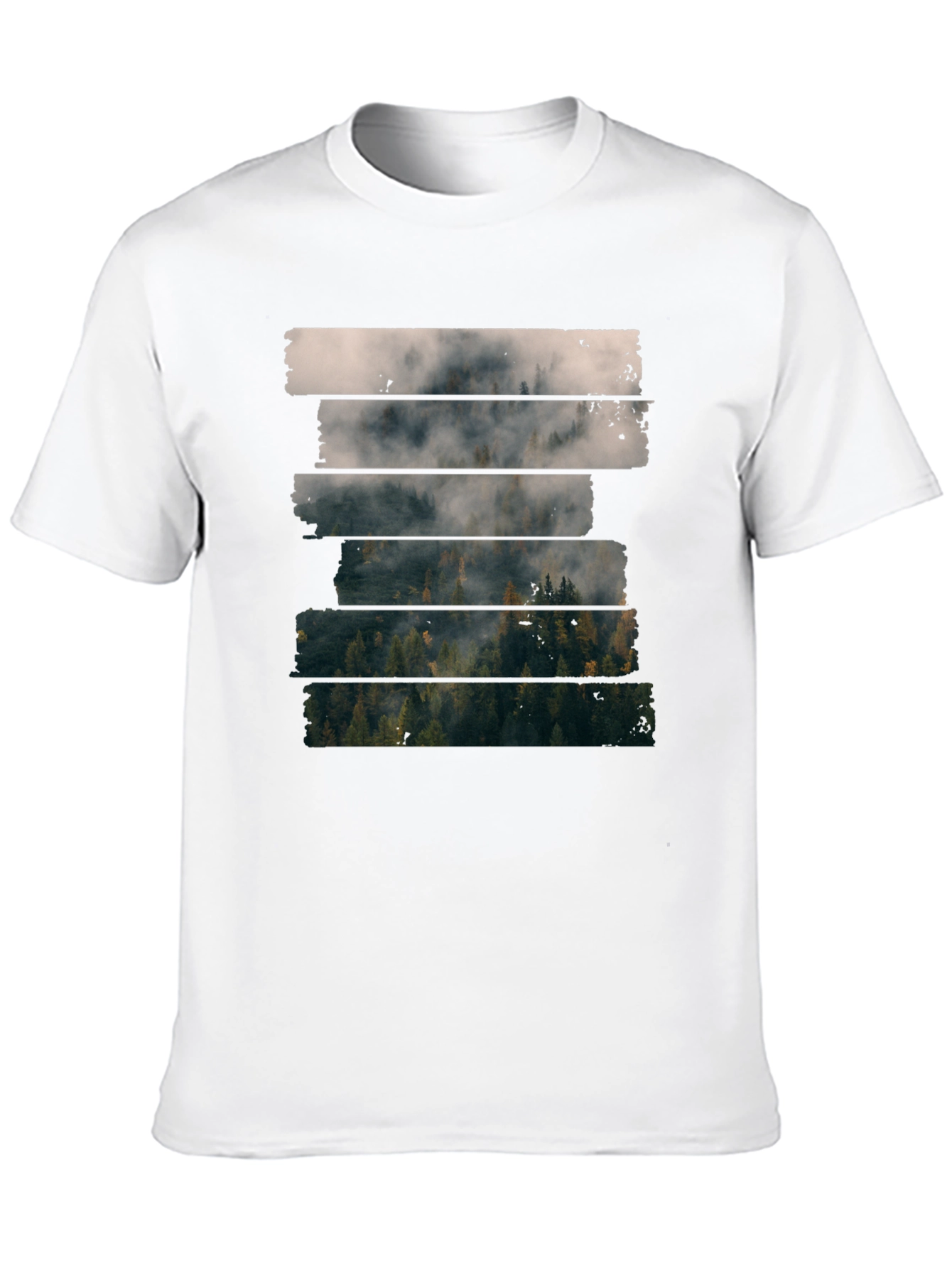 Foggy Forest T-Shirt - Nature Inspired Tee