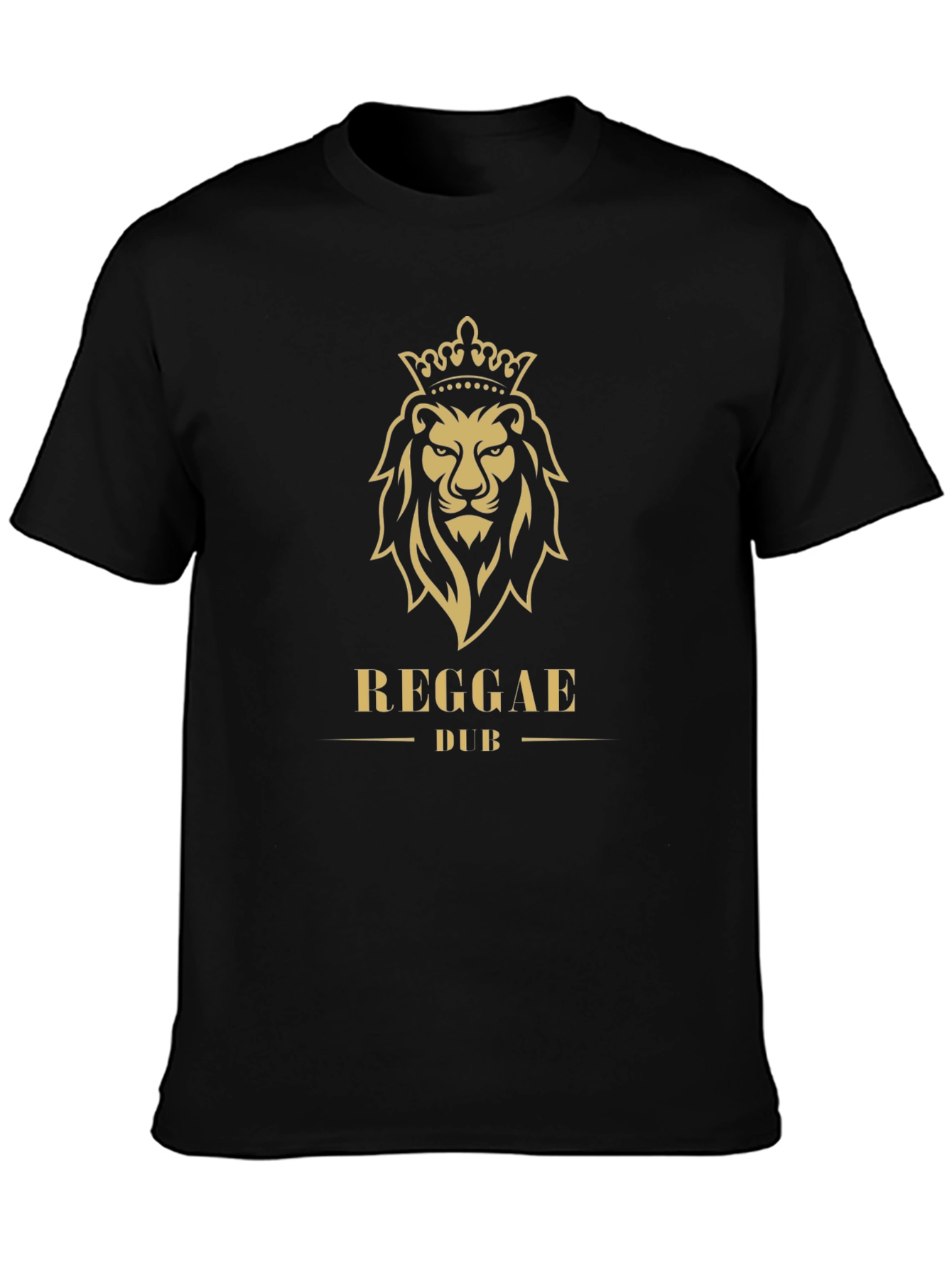 Reggae Dub Lion Crown Graphic T-Shirt
