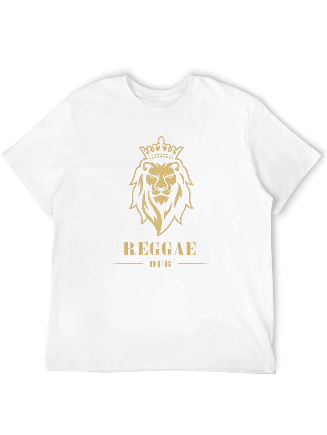 Reggae Dub Lion Crown Graphic T-Shirt
