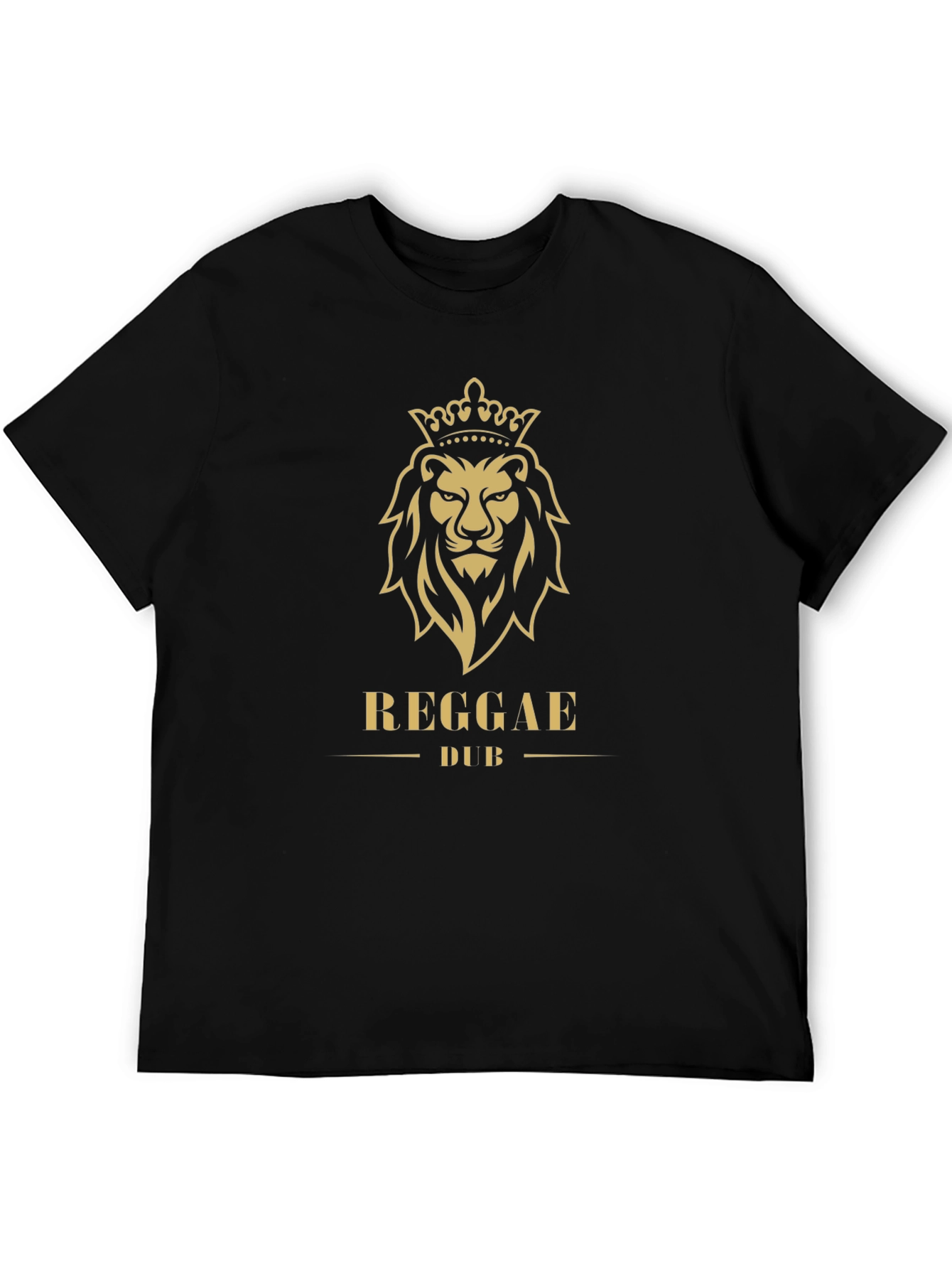 Reggae Dub Lion Crown Graphic T-Shirt