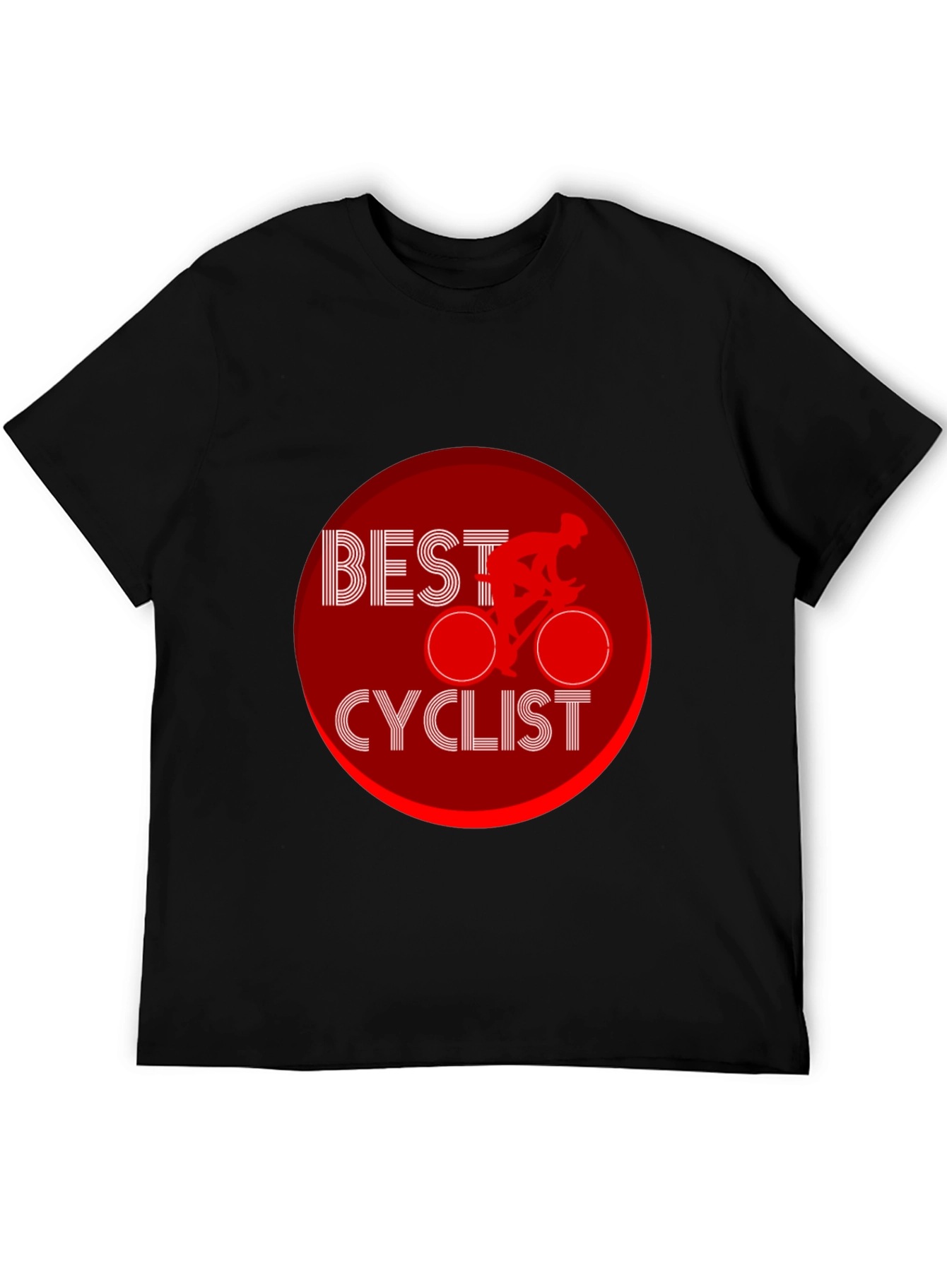 Best Cyclist Graphic Black T-Shirt