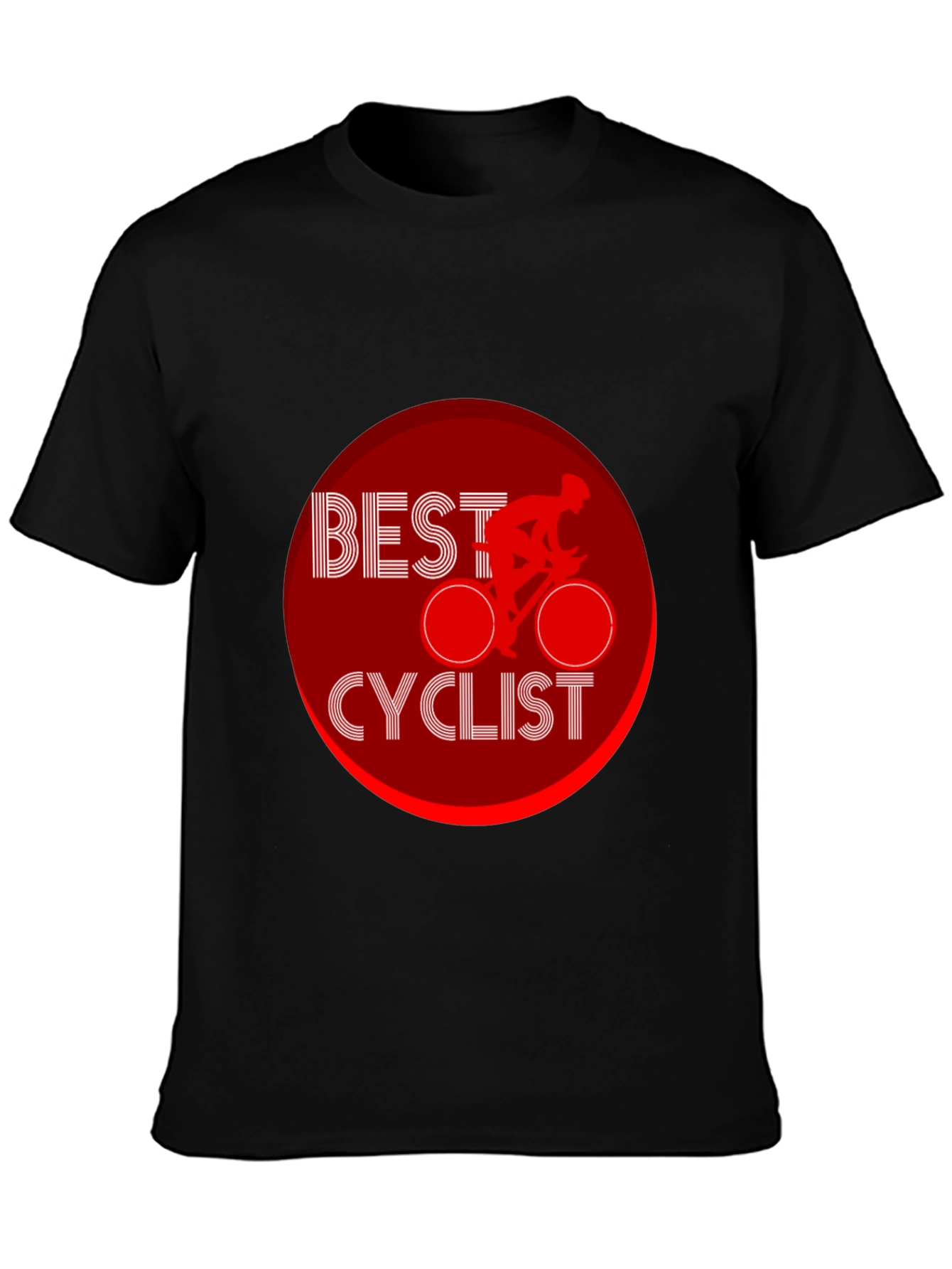 Best Cyclist Graphic Black T-Shirt