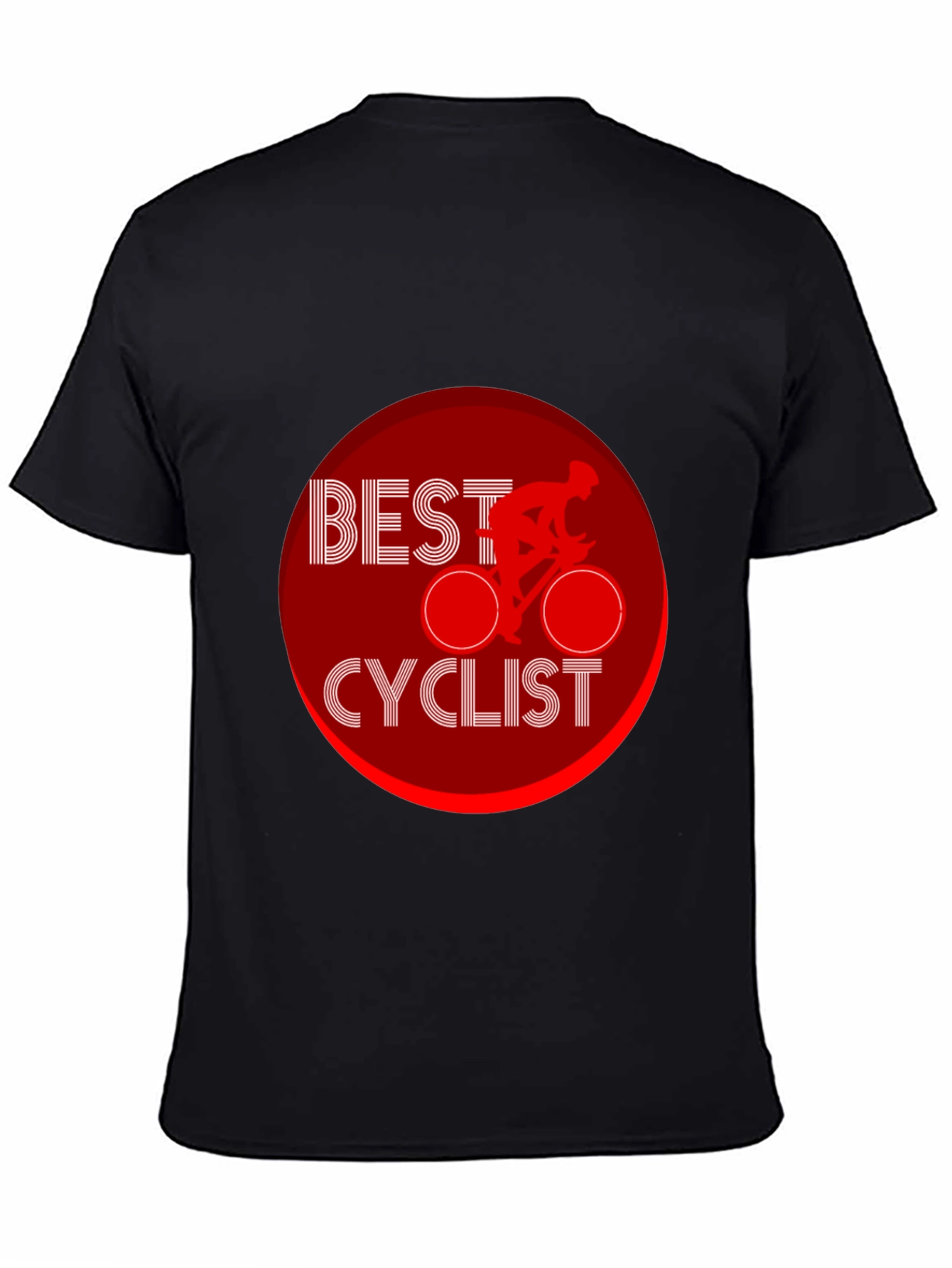 Best Cyclist Graphic Black T-Shirt