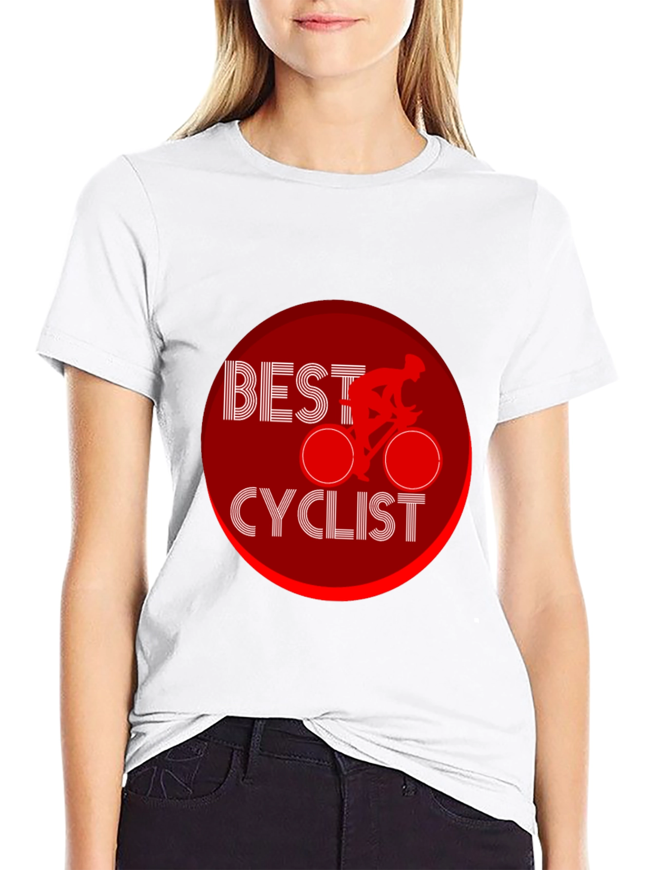 Best Cyclist Graphic Black T-Shirt