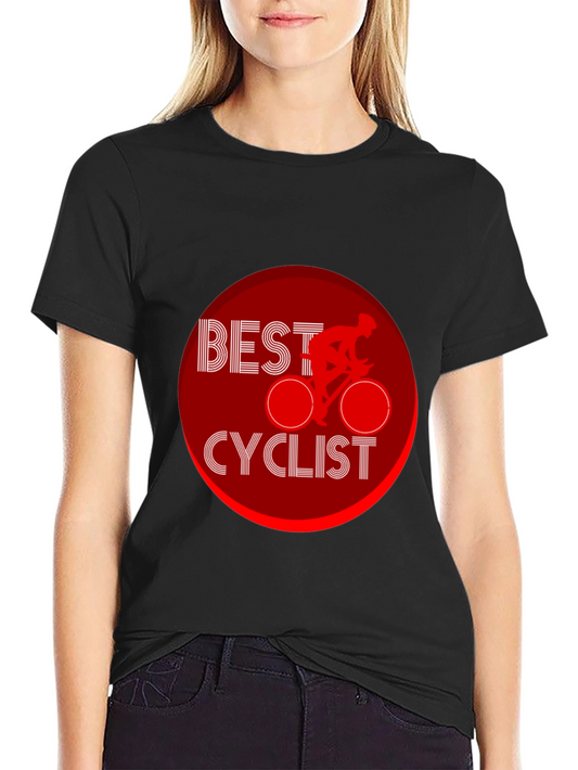 Best Cyclist Graphic Black T-Shirt