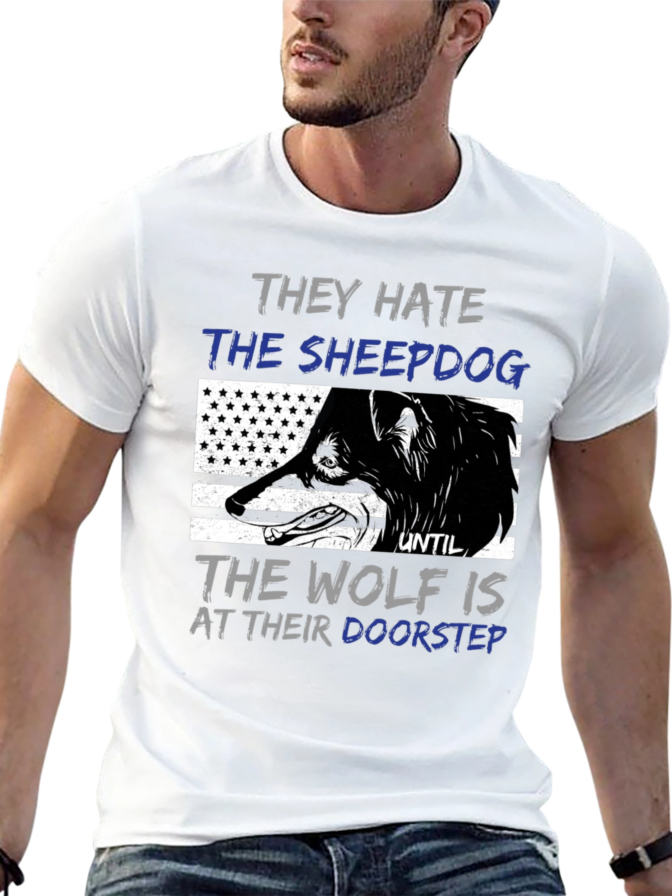 Sheepdog Wolf Graphic Tee