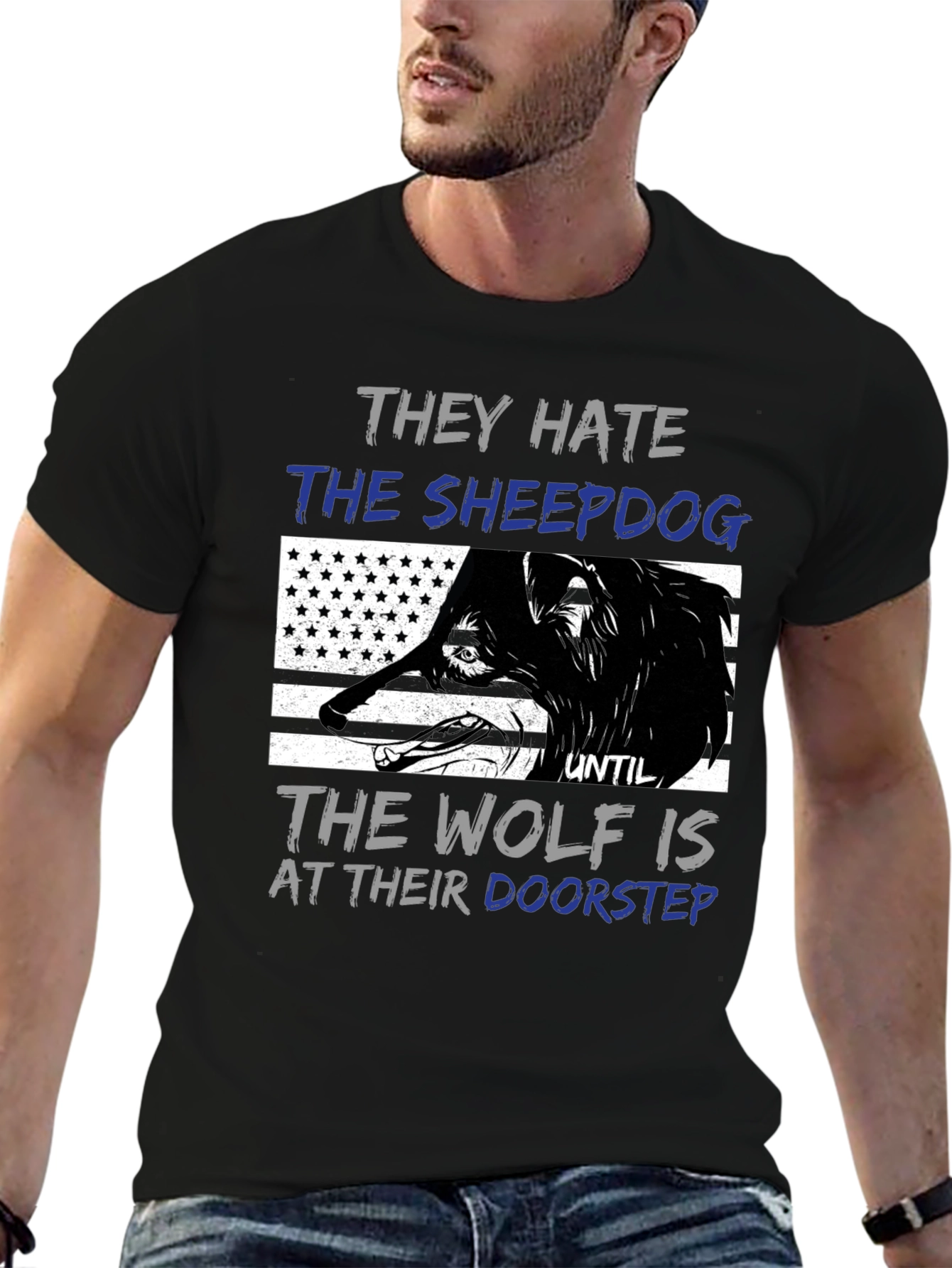 Sheepdog Wolf Graphic Tee