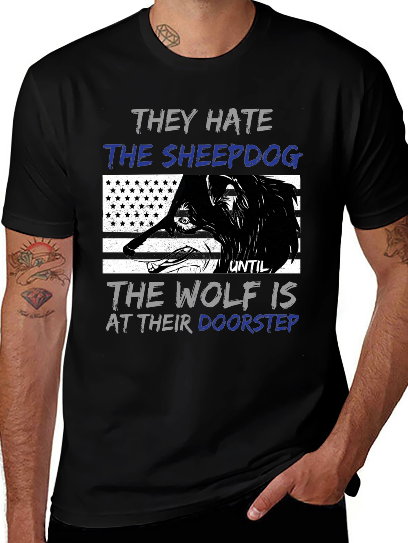 Sheepdog Wolf Graphic Tee
