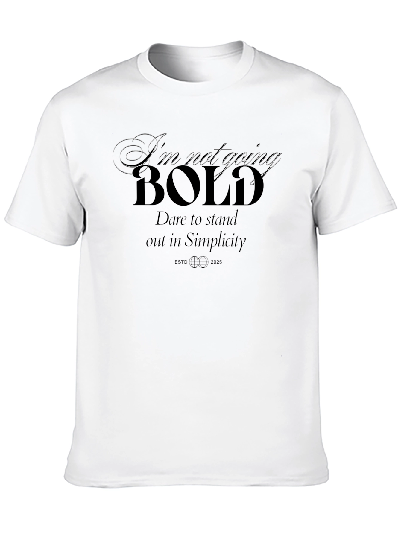 Bold Simplicity Graphic Tee - Stand Out Style