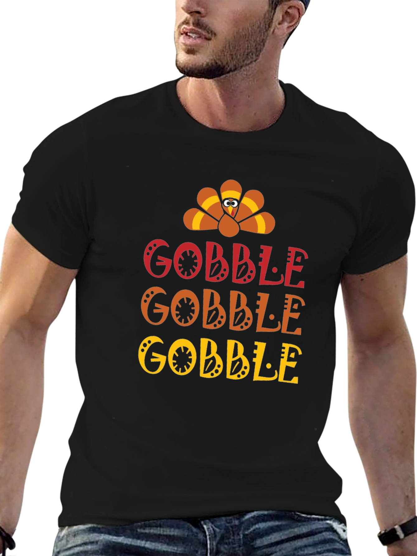 Gobble Thanksgiving T-Shirt - Holiday Fun