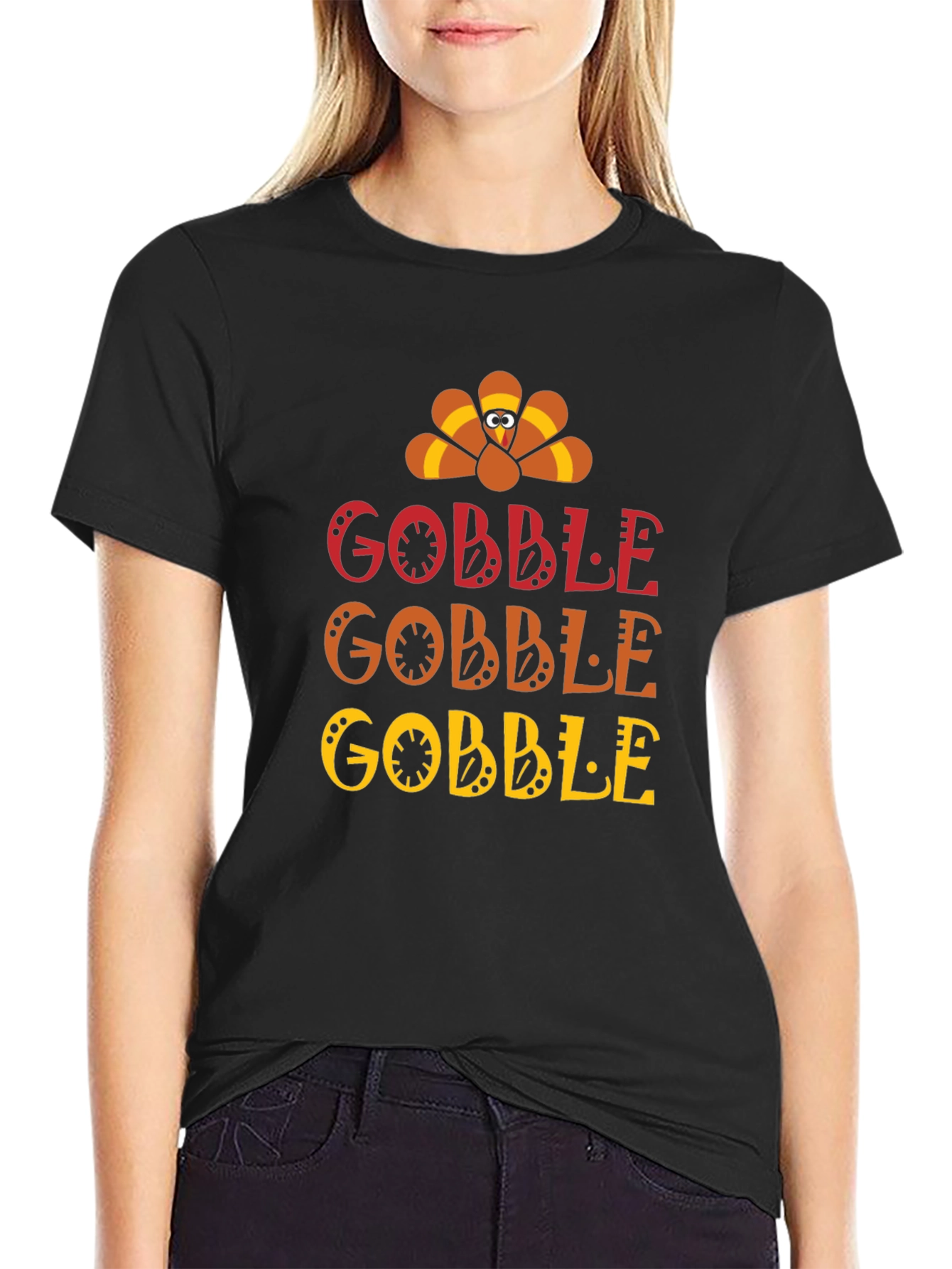 Gobble Thanksgiving T-Shirt - Holiday Fun