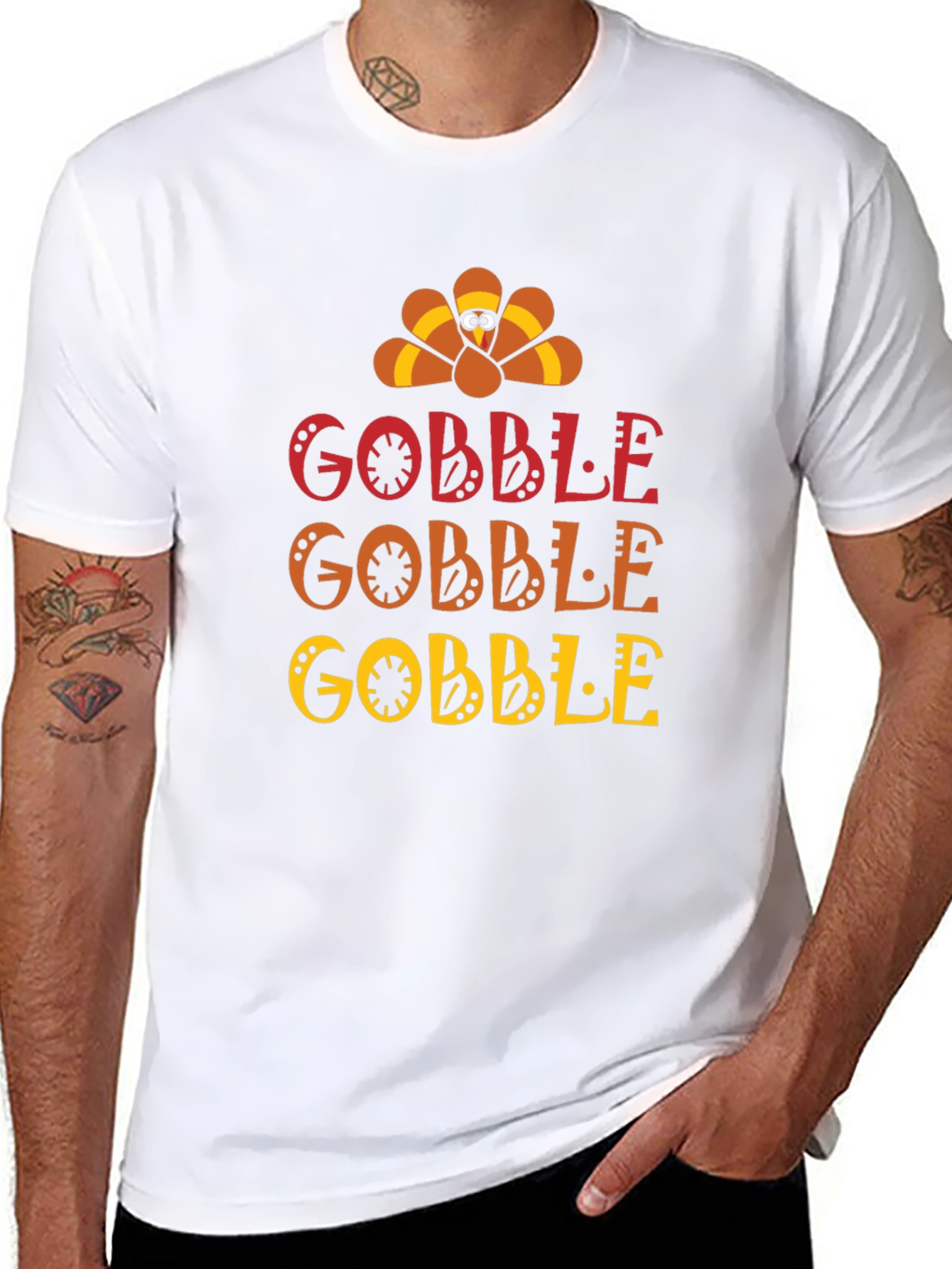 Gobble Thanksgiving T-Shirt - Holiday Fun