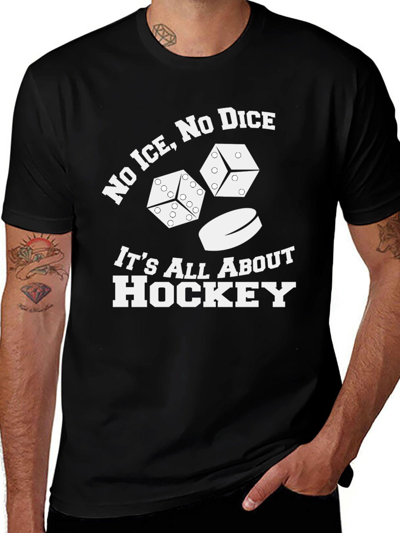 No Ice No Dice Hockey T-Shirt