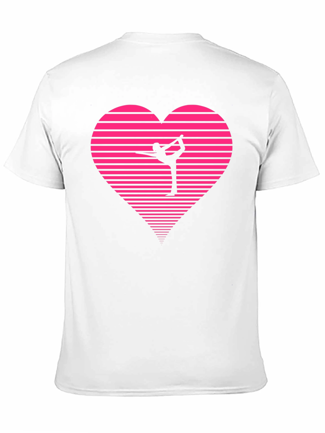 Gymnast Heart Graphic Tee - Black