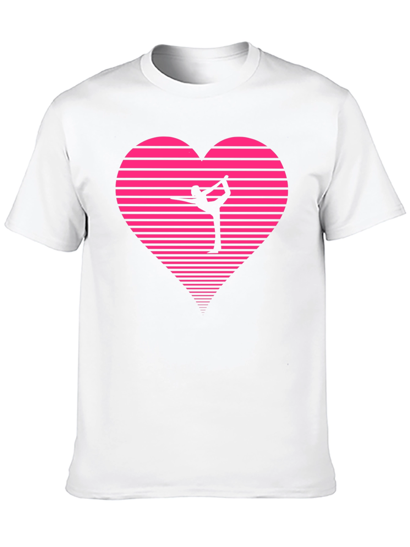 Gymnast Heart Graphic Tee - Black