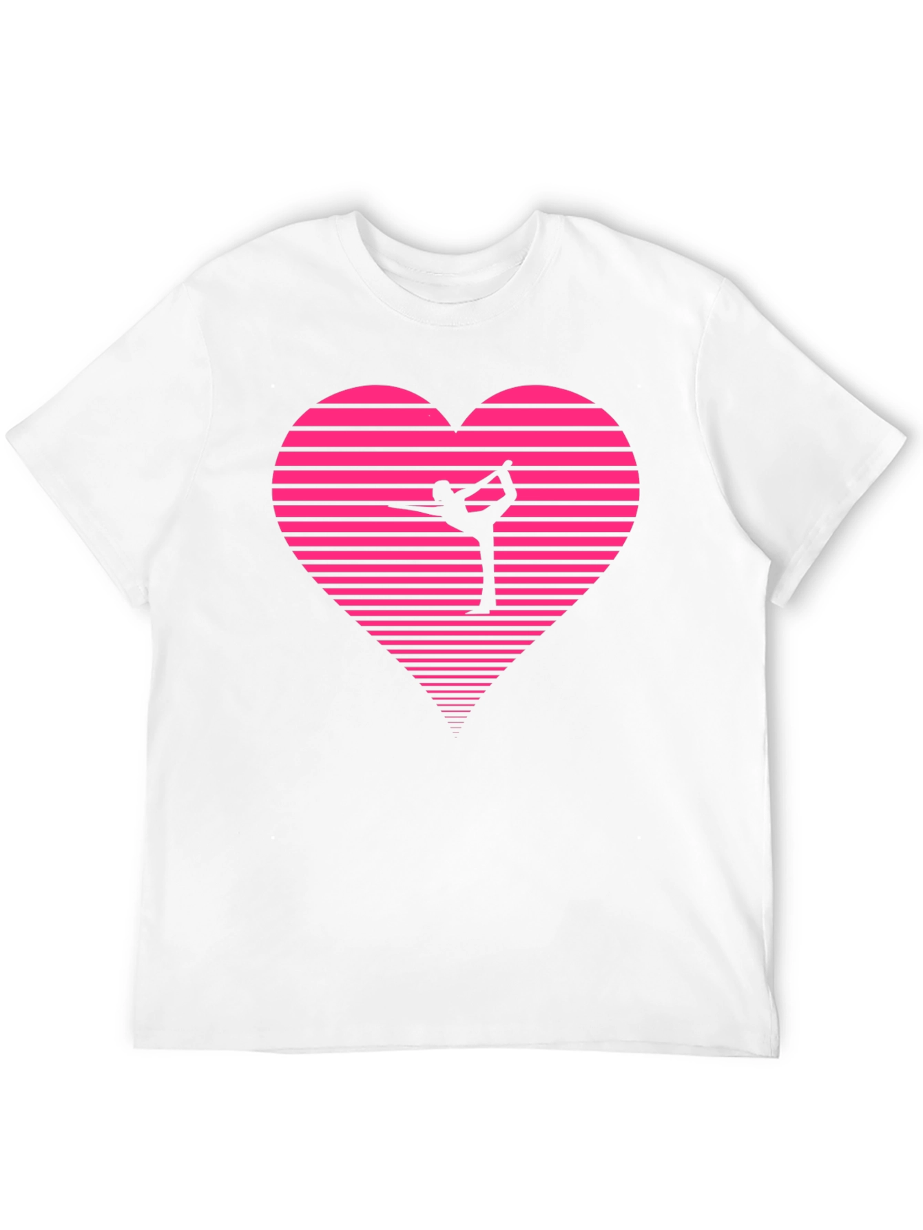 Gymnast Heart Graphic Tee - Black
