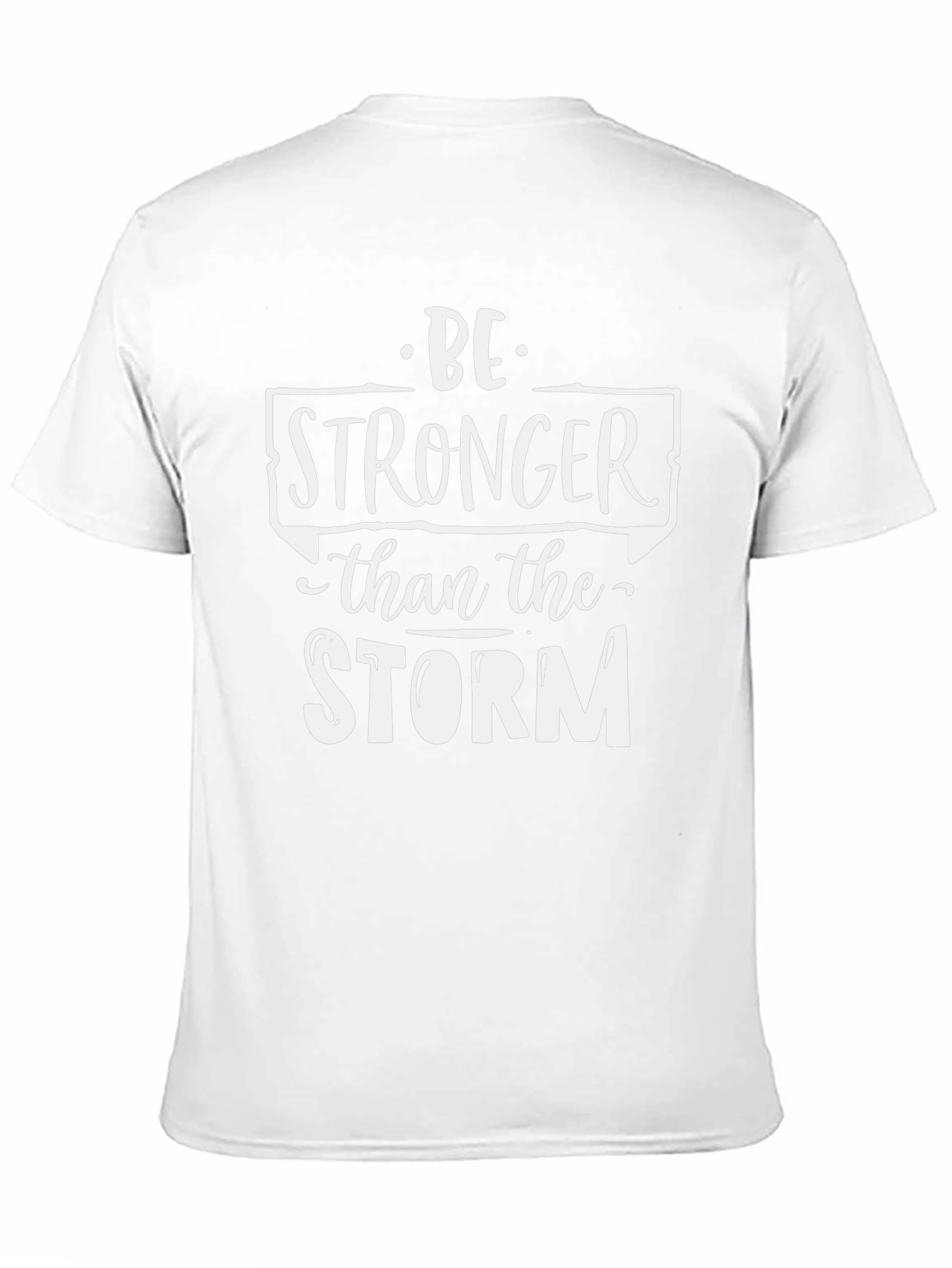 Be Stronger Than The Storm Black Graphic Tee