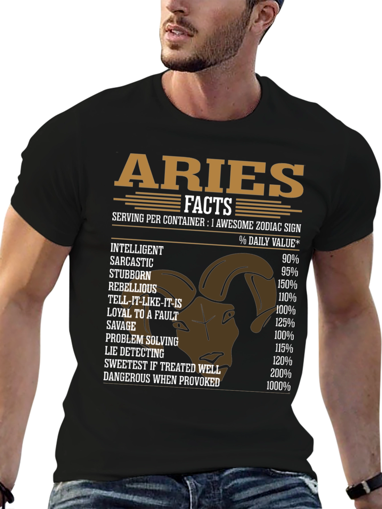Aries Zodiac Sign Funny Facts T-Shirt