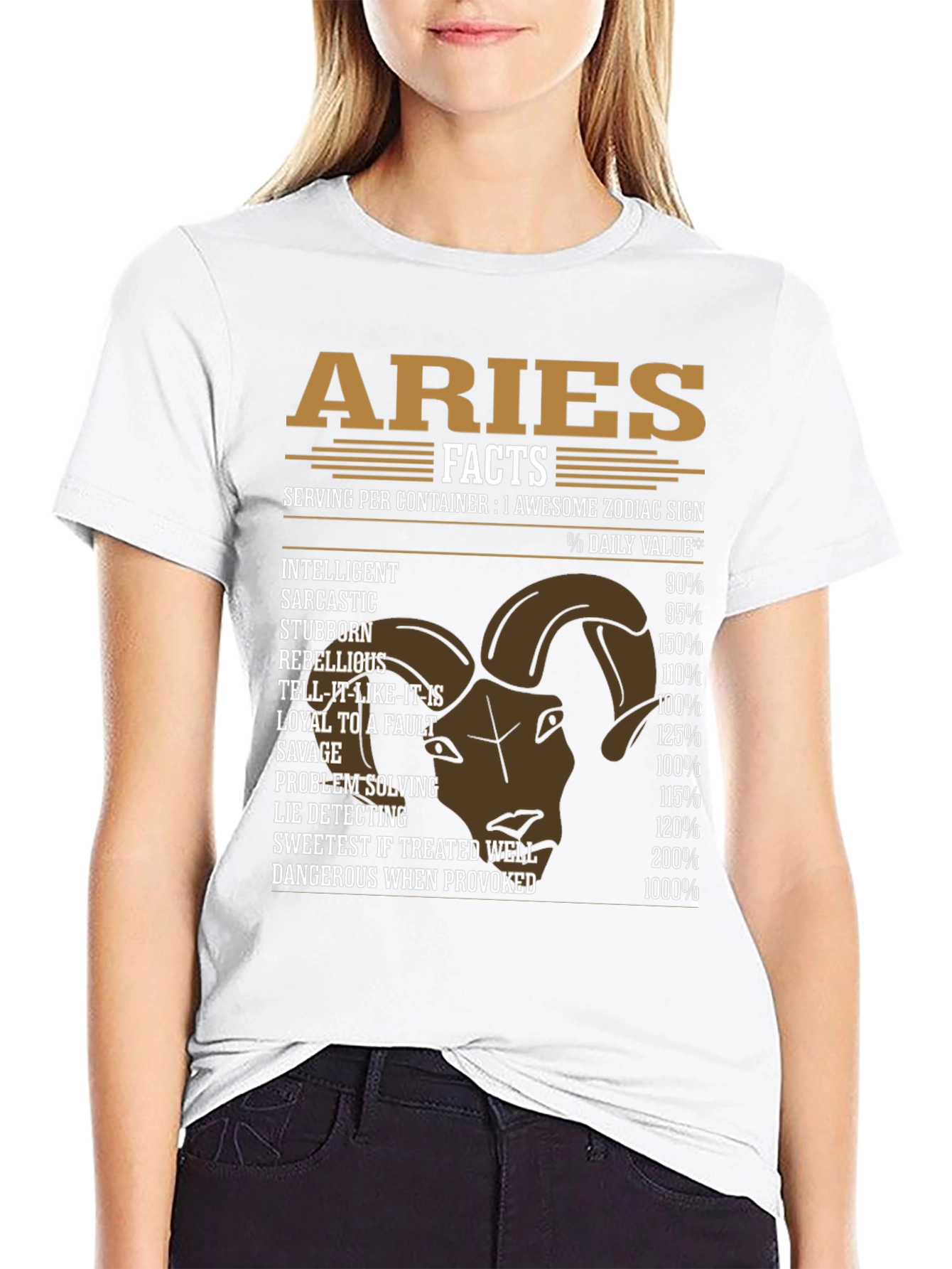 Aries Zodiac Sign Funny Facts T-Shirt