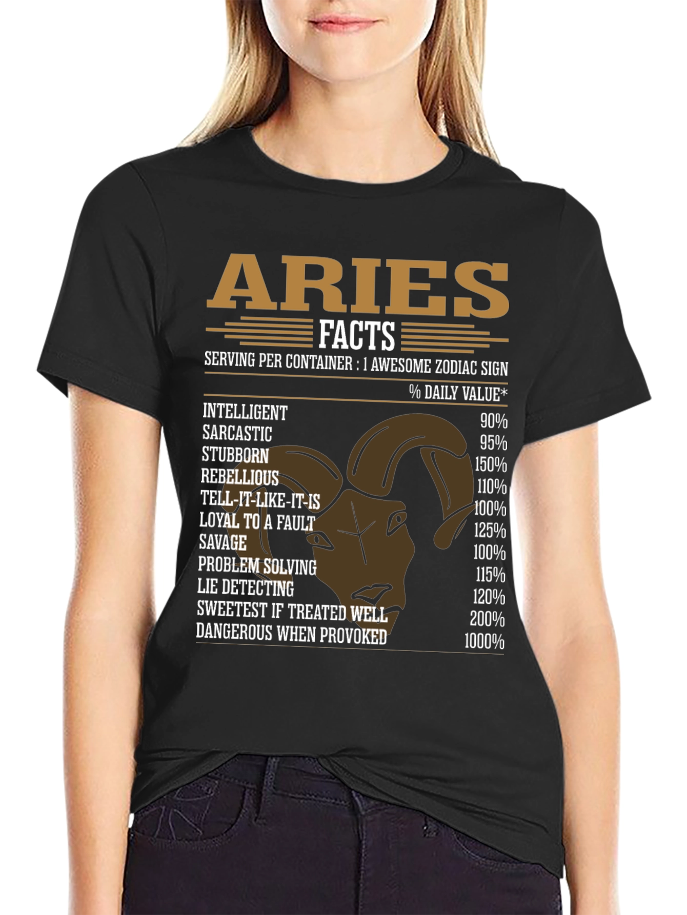 Aries Zodiac Sign Funny Facts T-Shirt