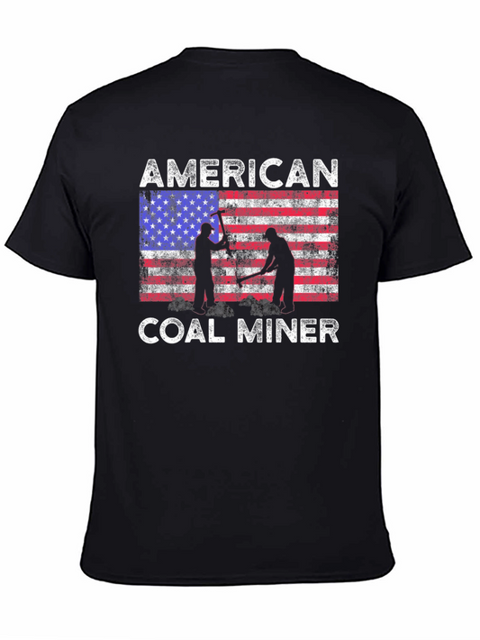 American Coal Miner Patriotic T-Shirt