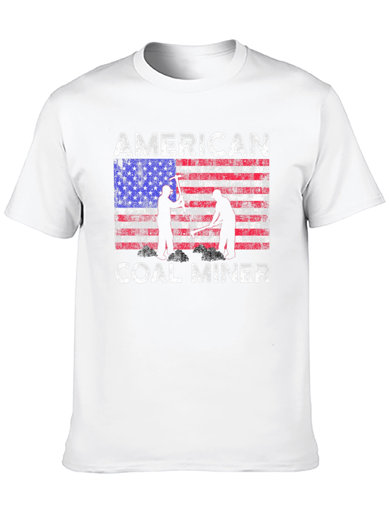 American Coal Miner Patriotic T-Shirt