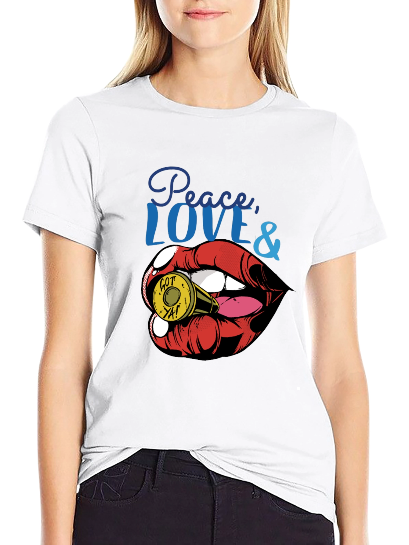 Peace Love & Got Ya! Graphic Tee