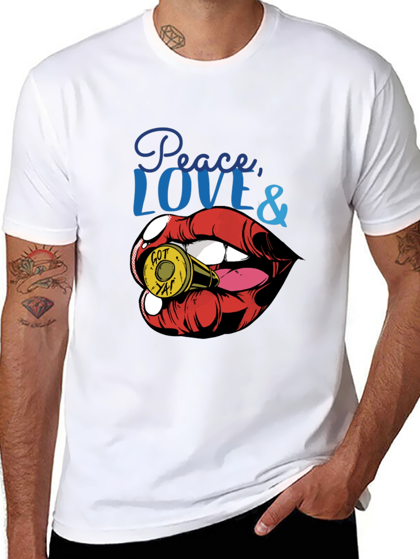 Peace Love & Got Ya! Graphic Tee