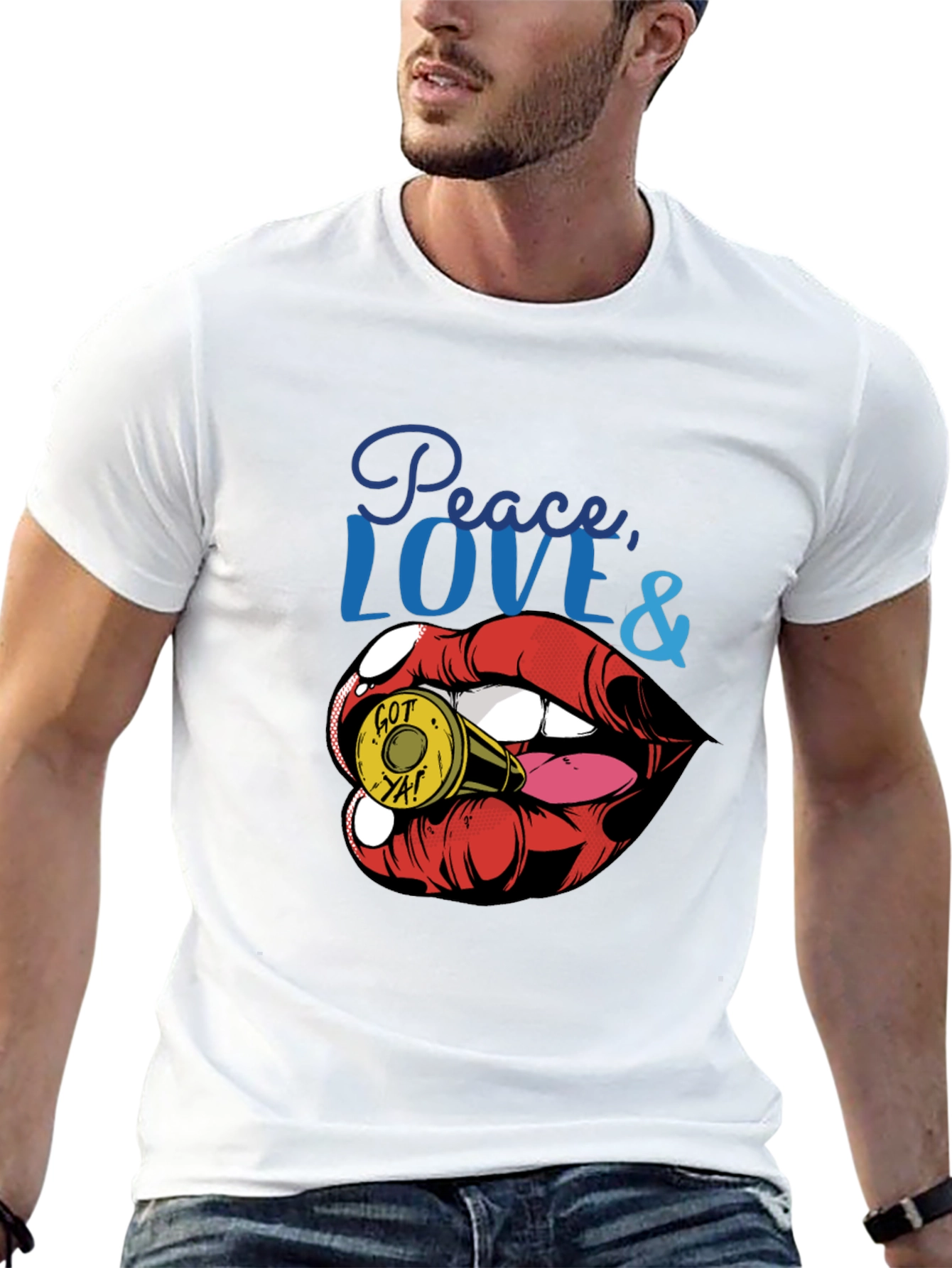 Peace Love & Got Ya! Graphic Tee