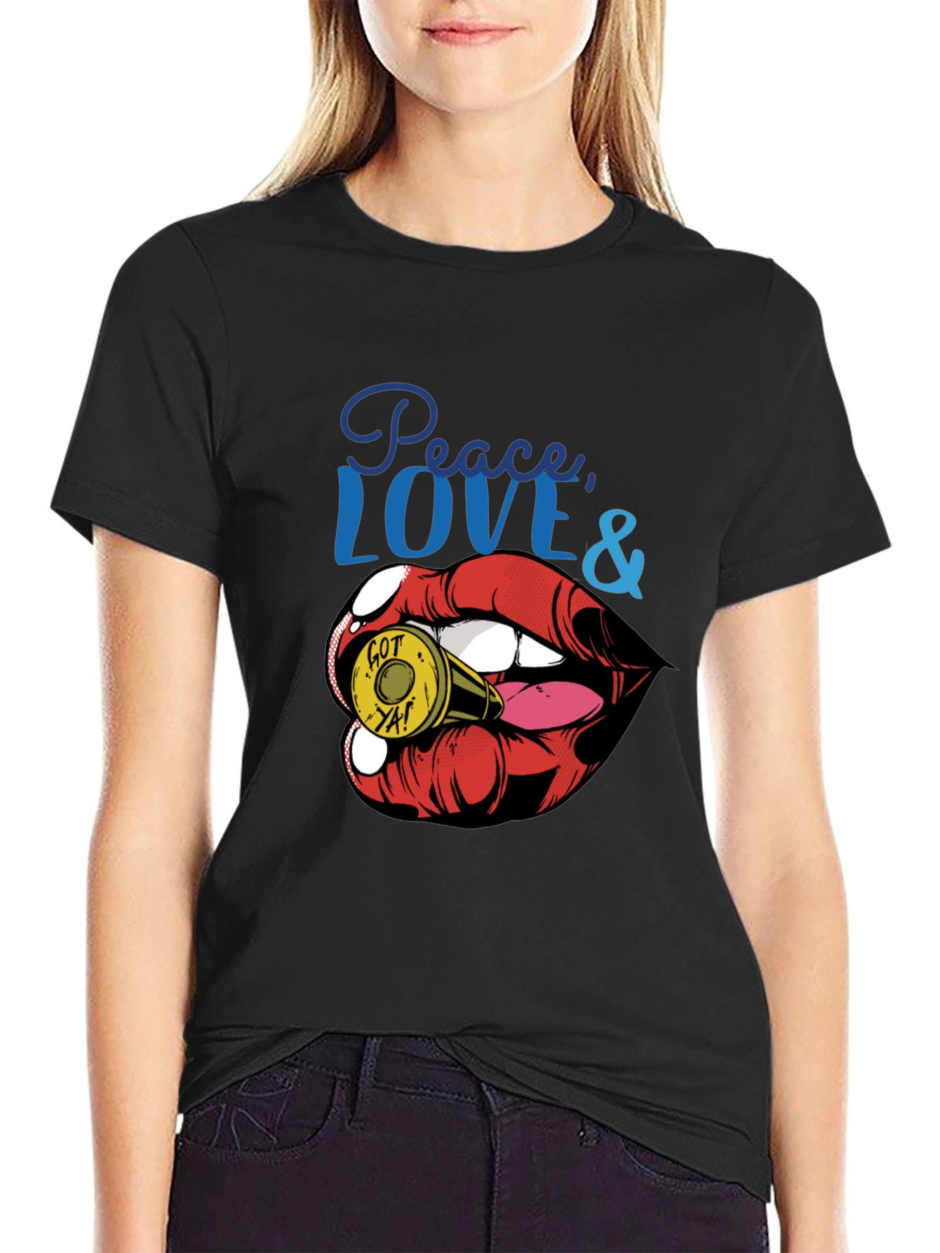Peace Love & Got Ya! Graphic Tee