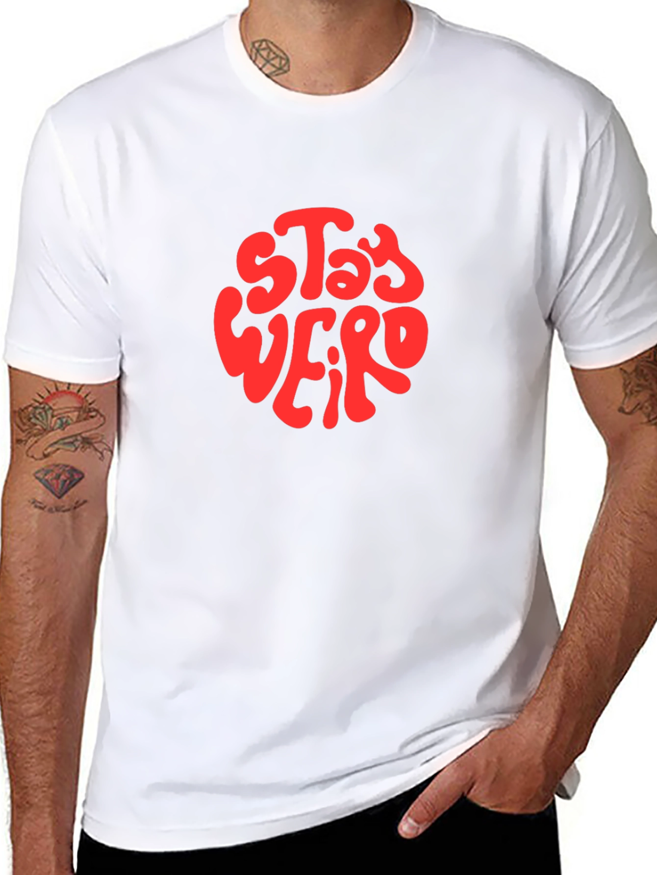 Stay Weird Graphic T-Shirt - Unisex Cotton Tee