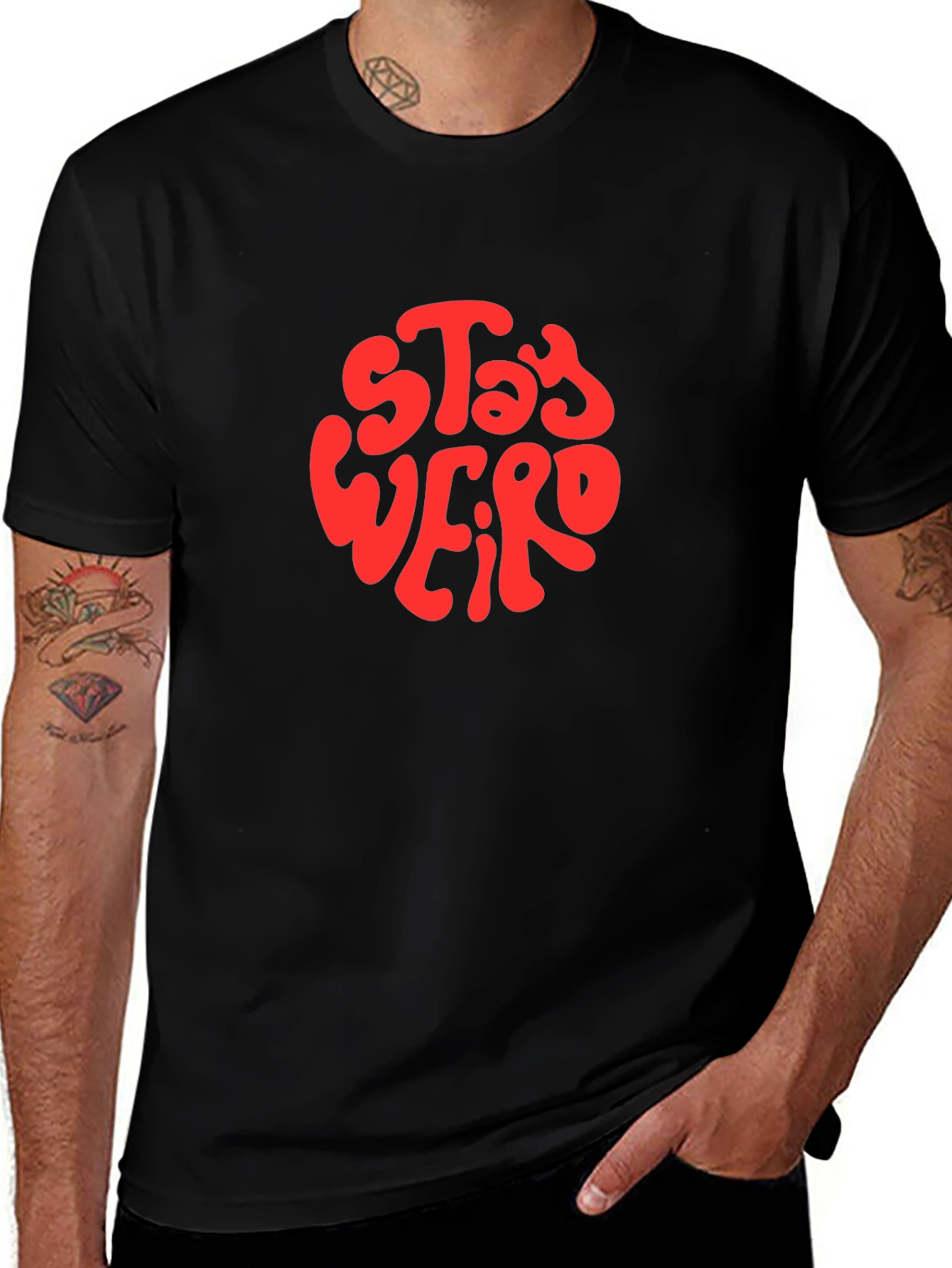Stay Weird Graphic T-Shirt - Unisex Cotton Tee