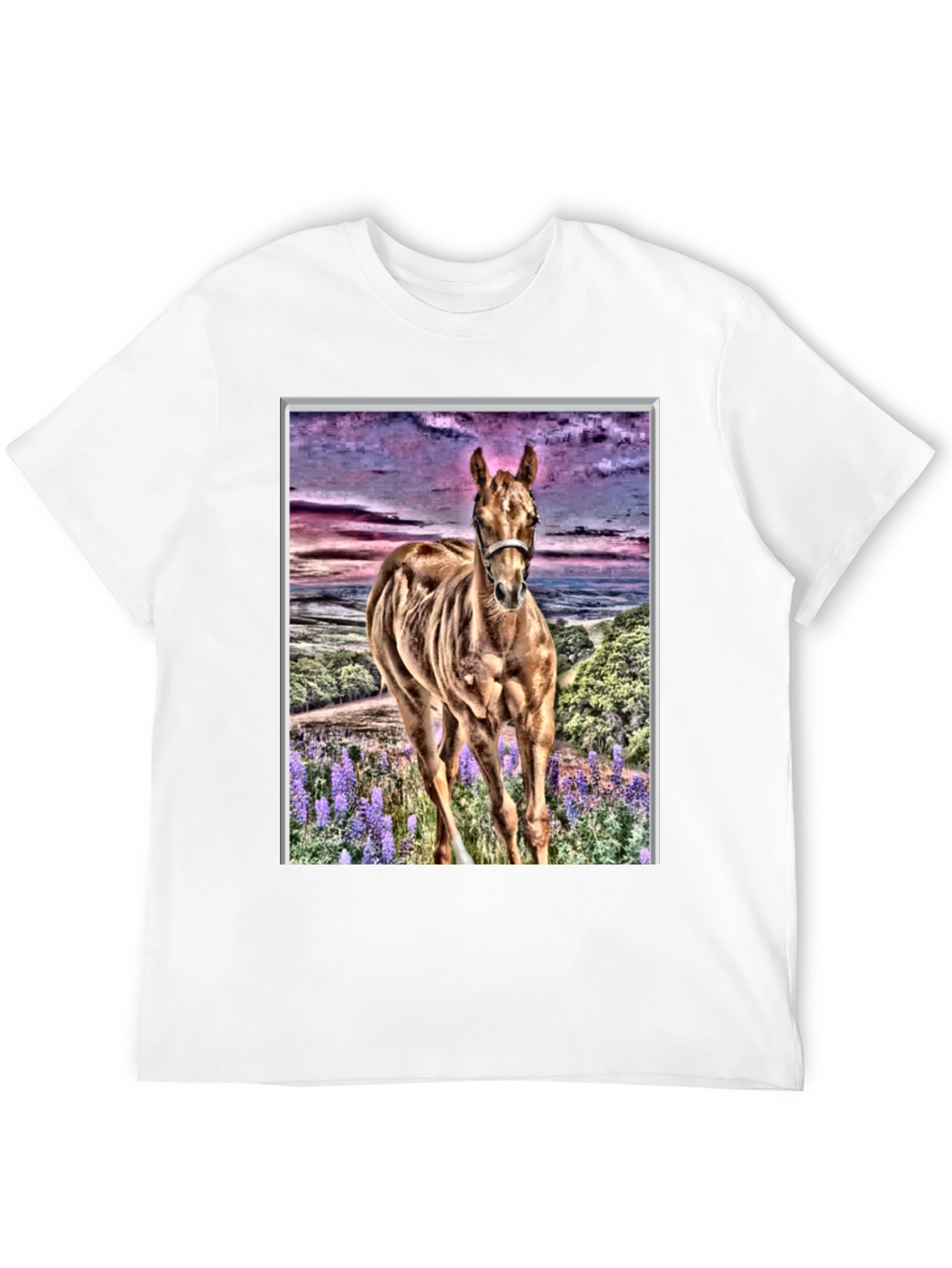 Horse T-Shirt Artistic Animal Tee Unique Design