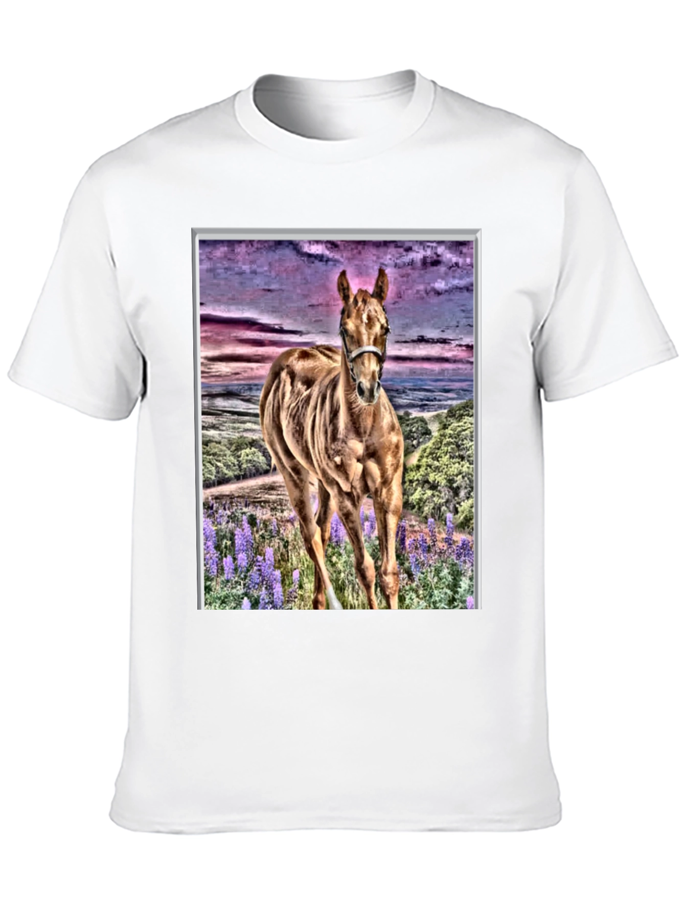 Horse T-Shirt Artistic Animal Tee Unique Design