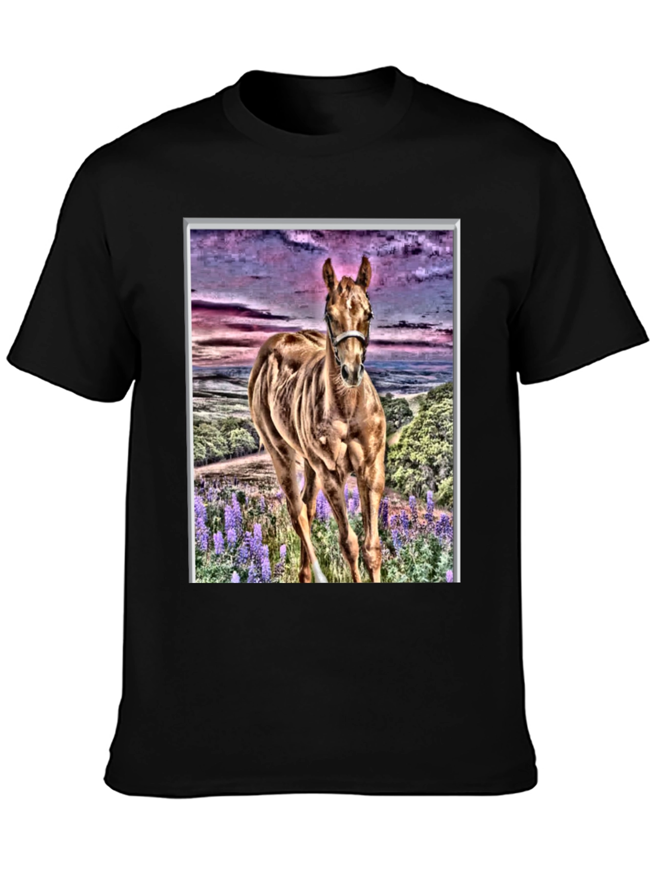 Horse T-Shirt Artistic Animal Tee Unique Design