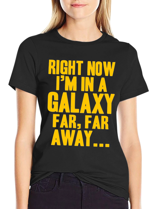 Galaxy Far Away T-Shirt - Black Cotton Star Wars Tee