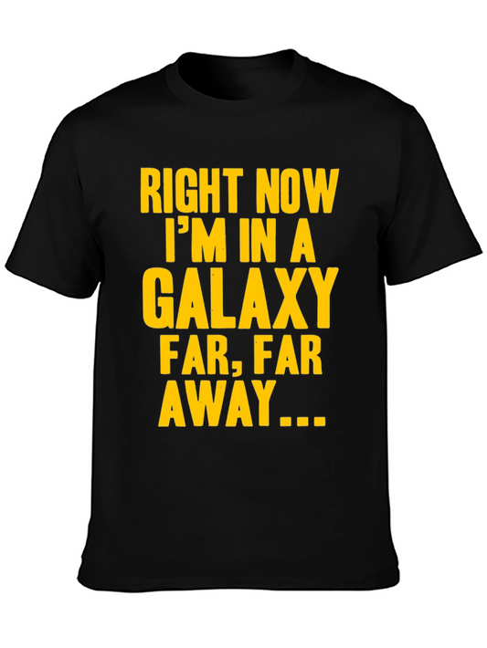 Galaxy Far Away T-Shirt - Black Cotton Star Wars Tee
