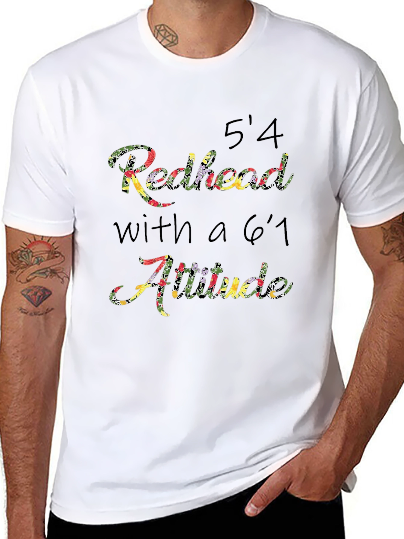 Redhead Attitude T-Shirt Funny Sarcastic Tee