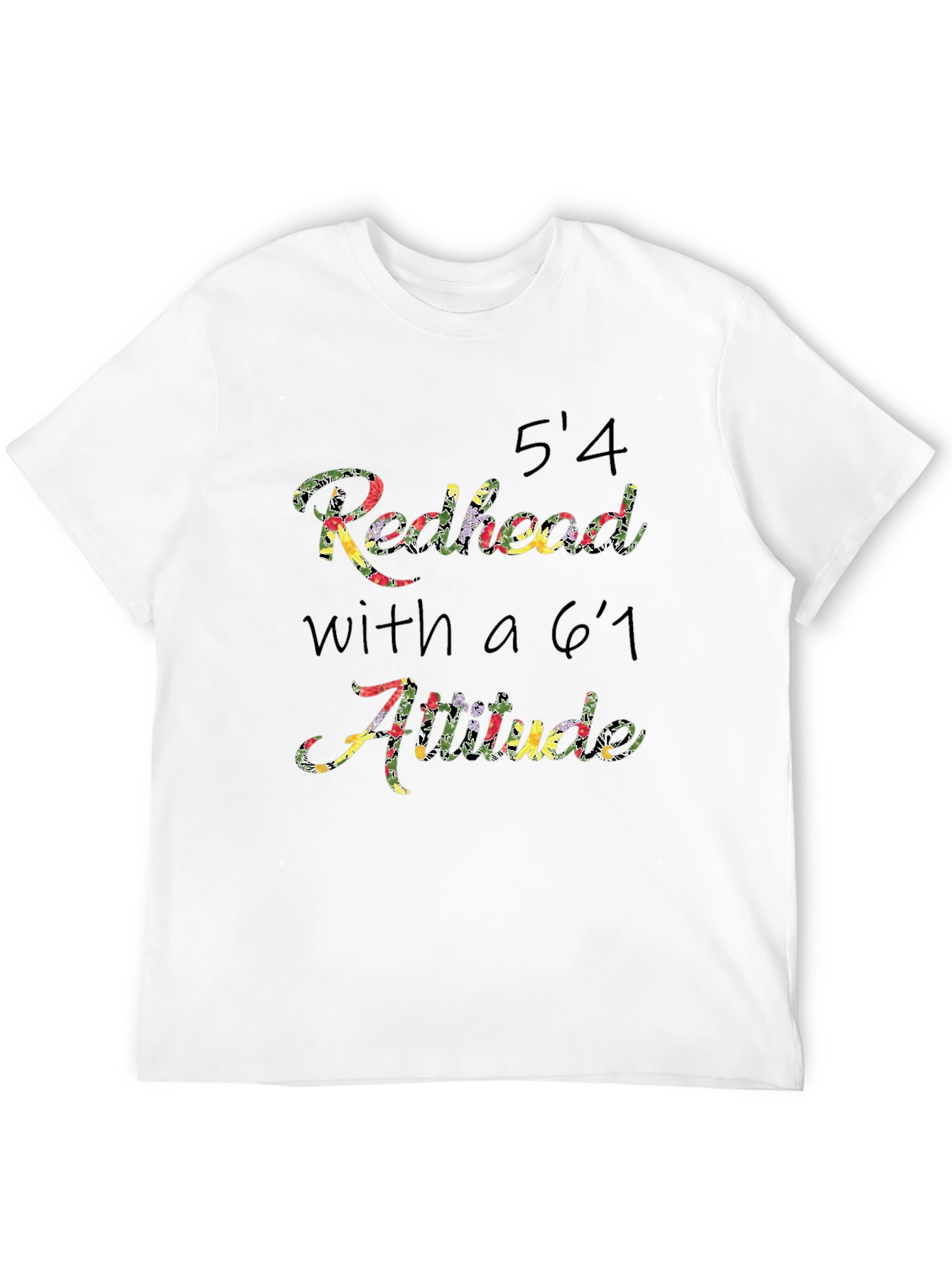 Redhead Attitude T-Shirt Funny Sarcastic Tee