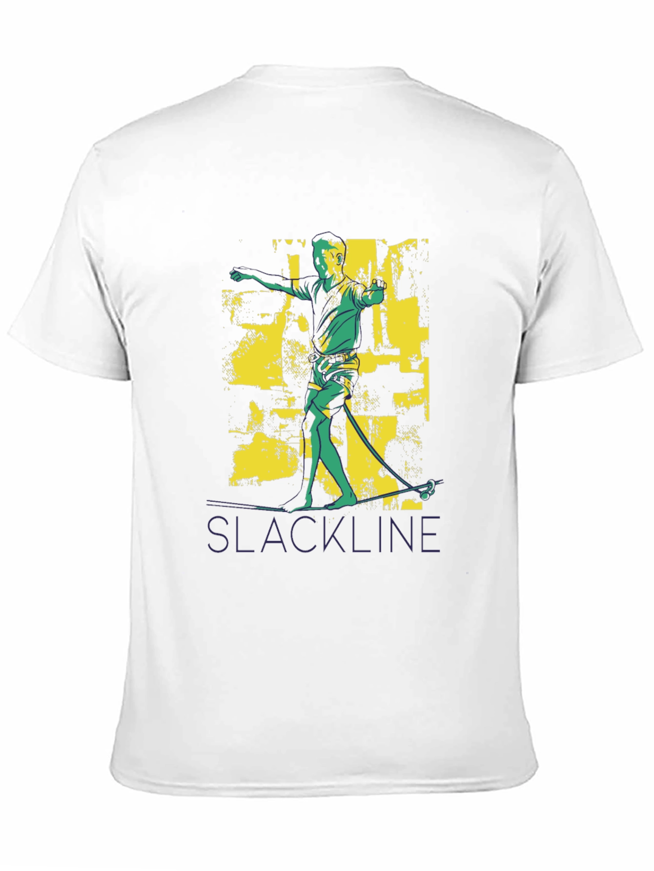 Slackline Graphic Tee - Black Cotton T-Shirt