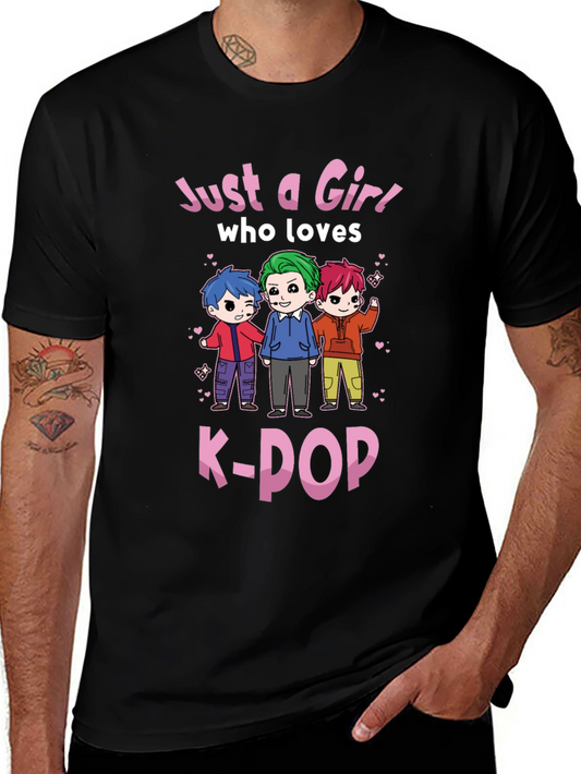 K-POP Fan T-Shirt - Just a Girl Who Loves K-POP
