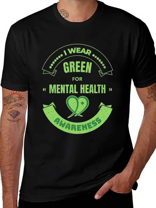 Green Mental Health Awareness T-Shirt