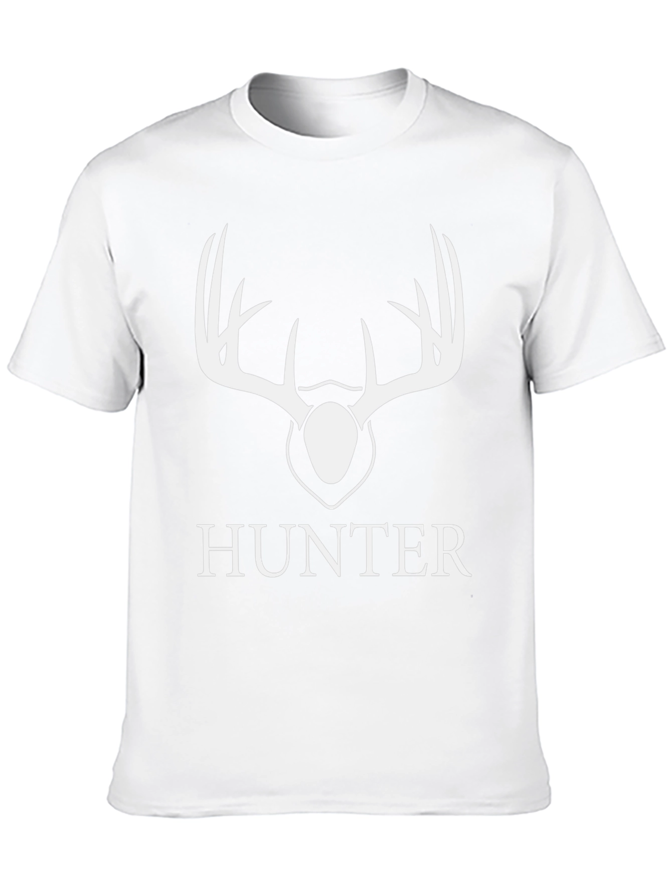 Hunter Deer Antler Graphic Tee - Black