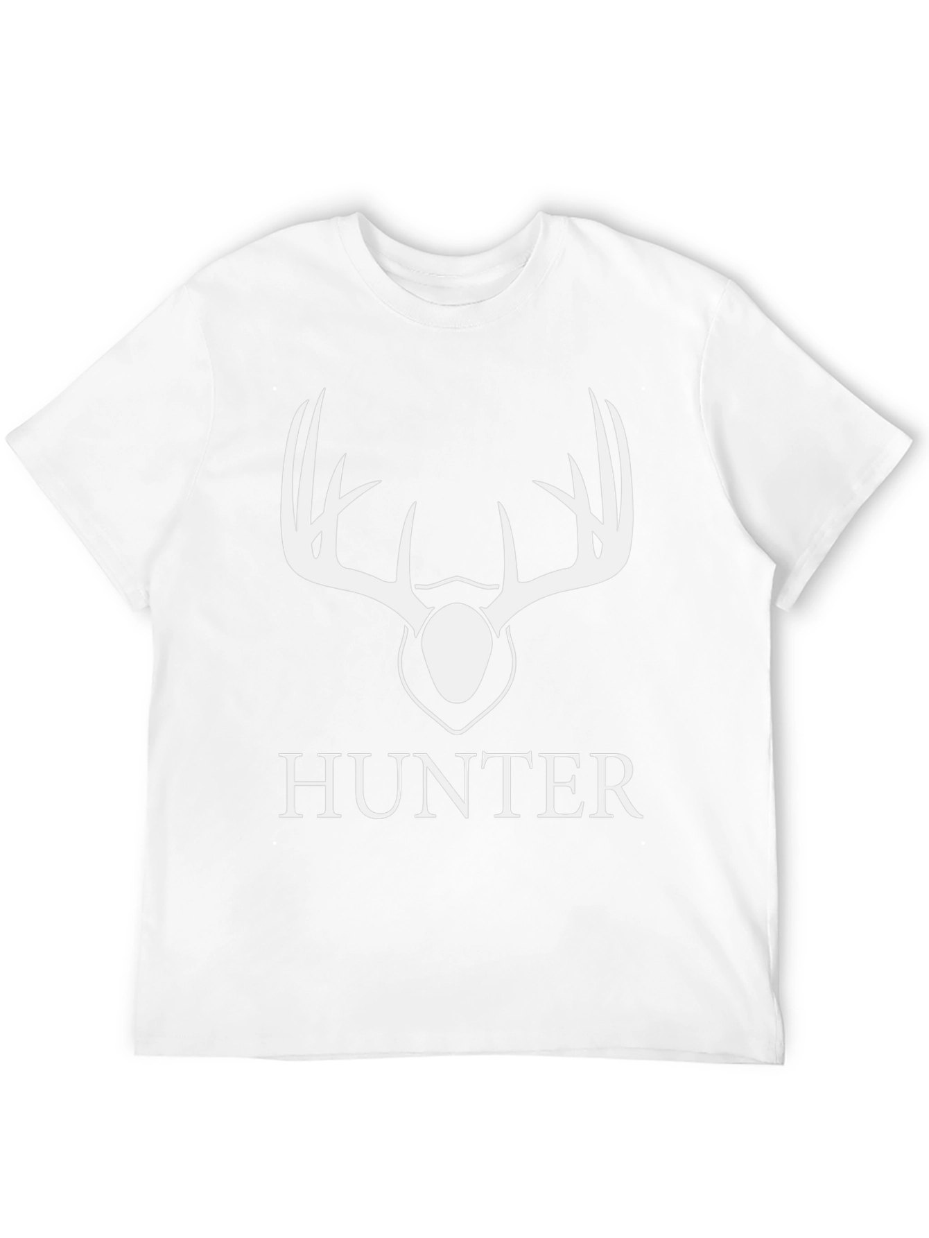 Hunter Deer Antler Graphic Tee - Black